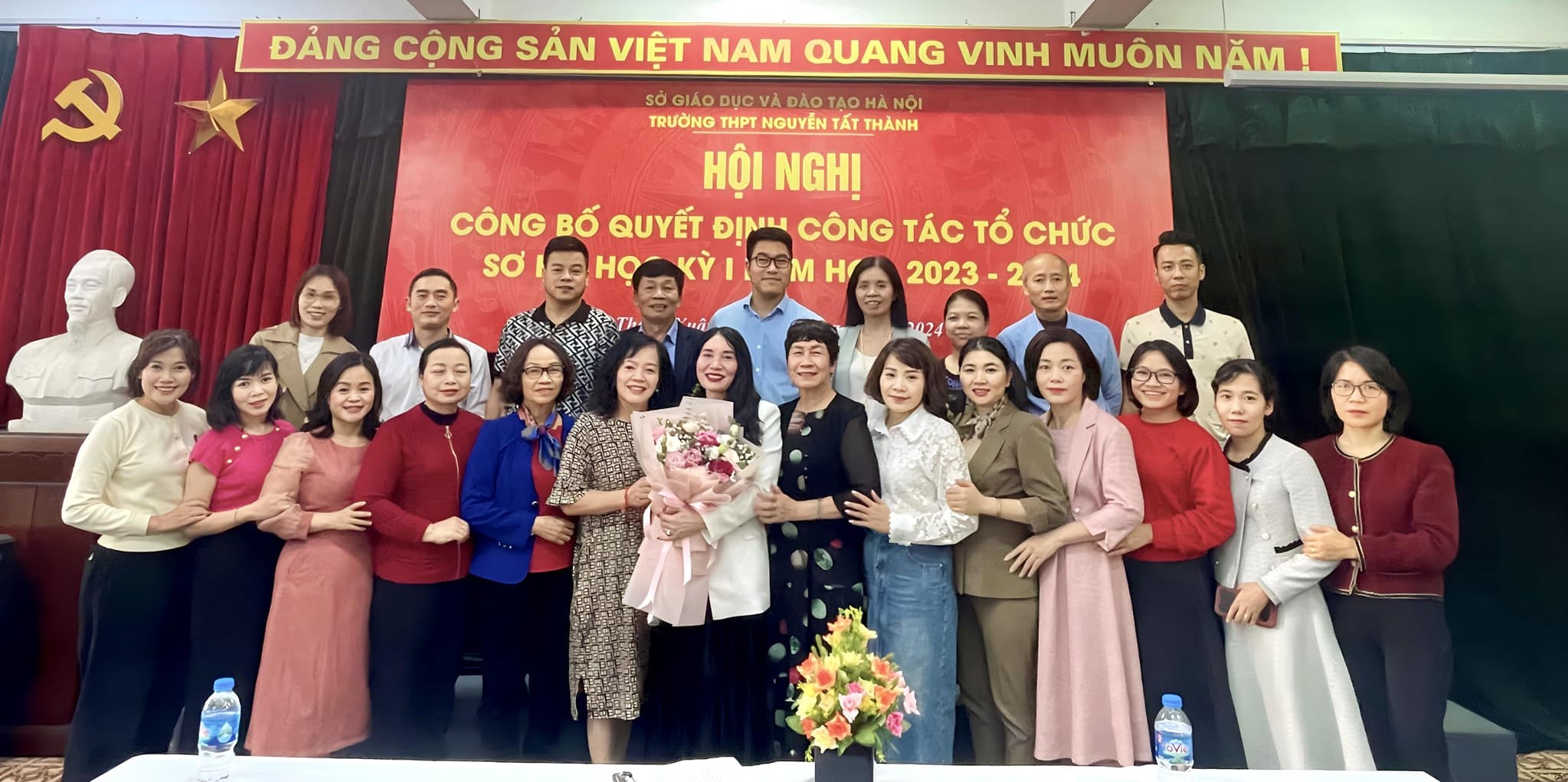 Hội nghị công bố quyết định công tác tổ chức và sơ kết học kì I, năm học 2023 - 2024